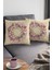 Çiçekli Kırlent Yastık Kılıfı Premium Tay Tüyü Dokuma Kumaş Çift Taraflı 43X43 Cm KRL340 3