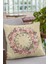 Çiçekli Kırlent Yastık Kılıfı Premium Tay Tüyü Dokuma Kumaş Çift Taraflı 43X43 Cm KRL340 4