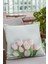 Tay Tüyü Dokuma Premium Kumaş Çift Taraflı Kırlent Yastık Kılıfı Çiçekli 43X43 Cm KRL441 4
