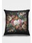 Çiçekli Kırlent Yastık Kılıfı Premium Tay Tüyü Dokuma Kumaş Çift Taraflı 43X43 Cm KRL103 2
