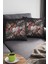 Çiçekli Kırlent Yastık Kılıfı Premium Tay Tüyü Dokuma Kumaş Çift Taraflı 43X43 Cm KRL103 3