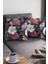 Çiçekli Kırlent Yastık Kılıfı Premium Tay Tüyü Dokuma Kumaş Çift Taraflı 43X43 Cm KRL448 3
