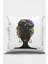 Premium Afrikalı Silüet Tay Tüyü Çift Taraflı Kırlent Yastık Kılıfı Dokuma Kumaş 43X43 Cm KRL062 1