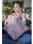Premium Fas Desen Tay Tüyü Çift Taraflı Kırlent Yastık Kılıfı Dokuma Kumaş 43X43 Cm KRL273 4