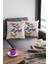 Dokuma Kelebekli Premium Tay Tüyü Kumaş Çift Taraflı Kırlent Yastık Kılıfı 43X43 Cm KRL130 3