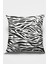 Zebra Desenli Premium Kumaş Tay Tüyü Dekoratif Çift Taraflı Kırlent Kılıfı 43X43 Cm KRL100 1
