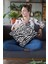 Zebra Desenli Premium Kumaş Tay Tüyü Dekoratif Çift Taraflı Kırlent Kılıfı 43X43 Cm KRL100 4