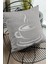 Tay Tüyü Dokuma Premium Kumaş Çift Taraflı Kırlent Fincanlı Yastık Kılıfı 43X43 Cm KRL163 4