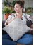 Çift Taraflı Kırlent Yastık Kılıfı Premium Tay Tüyü Dokuma Fas Desen Kumaş 43X43 Cm KRL343 4