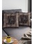 Premium Tay Tüyü Dokuma Kumaş Eskitme Çerçeveli Çift Taraflı Kırlent Yastık Kılıfı 43X43 Cm KRL327 3