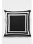Çift Taraflı Kırlent Yastık Kılıfı Modern Çerçeveli Dokuma Premium Tay Tüyü Kumaş 43X43 Cm KRL322 1