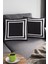 Çift Taraflı Kırlent Yastık Kılıfı Modern Çerçeveli Dokuma Premium Tay Tüyü Kumaş 43X43 Cm KRL322 3