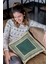 Premium Tay Tüyü Dokuma Kumaş Zincir Çerçeveli Çift Taraflı Kırlent Yastık Kılıfı 43X43 Cm KRL396 4