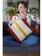 Premium Sade Çizgili Tay Tüyü Dokuma Kumaş Çift Taraflı Kırlent Yastık Kılıfı 43X43 Cm KRL975 2