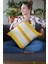 Dokuma Premium Tay Tüyü Kumaş Sade Çizgili Çift Taraflı Kırlent Yastık Kılıfı 43X43 Cm KRL970 2