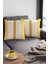 Dokuma Premium Tay Tüyü Kumaş Sade Çizgili Çift Taraflı Kırlent Yastık Kılıfı 43X43 Cm KRL970 4