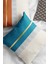 Premium Tay Tüyü Dokuma Kumaş Çift Taraflı Varak Çizgili Kırlent Yastık Kılıfı 43X43 Cm KRL981 2