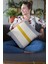 Sade Çizgili Premium Tay Tüyü Dokuma Kumaş Çift Taraflı Kırlent Yastık Kılıfı 43X43 Cm KRL977 2