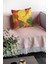 Yapraklı Dokuma Premium Tay Tüyü Kumaş Çift Taraflı Kırlent Yastık Kılıfı 43X43 Cm KRL070 4