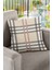Çizgili Tay Tüyü Dokuma Premium Kumaş Çift Taraflı Kırlent Yastık Kılıfı 43X43 Cm KRL142 1