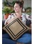 Dokuma Kumaş Premium Tay Tüyü Çift Taraflı Kırlent Yastık Kılıfı Hasır Görünümlü 43X43 Cm KRL187 1