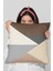Leke Tutmaz Premium Tay Tüyü Kumaş Çift Taraflı Kırlent Geometrik Yastık Kılıfı 43X43 Cm KRL391 4