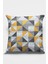 Dokuma Premium Tay Tüyü Kumaş Çift Taraflı Geometrik Kırlent Yastık Kılıfı 43X43 Cm KRL380 3