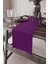 Mor Tek Renk Sade Ranır Masa Örtüsü Premimum Dokuma Kumaş Düz 40X140 Cm RNR012 1