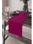 Fuşya Tek Renk Sade Ranır Masa Örtüsü Premimum Dokuma Kumaş Düz 40X140 Cm RNR015 1