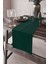 Zümrüt Yeşil Tek Renk Sade Ranır Masa Örtüsü Premimum Dokuma Kumaş Düz 40X140 Cm RNR018 1