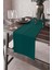 Petrol Yeşil Tek Renk Sade Ranır Masa Örtüsü Premimum Dokuma Kumaş Düz 40X140 Cm RNR019 1