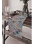 Çini Desen Elit Tay Tüyü Dokuma Leke Tutmaz Kumaş Masa Örtüsü Runner 40X140 Cm RNR197 1
