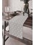 Gri Runner Masa Örtüsü Leke Tutmaz Elit Tay Tüyü Dokuma Kumaş Yıldızlı 40X140 Cm RNR311 1