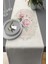 Dokuma Leke Tutmaz Elit Tay Tüyü Kumaş Masa Örtüsü Runner Pembe Güllü 40X140 Cm RNR314 1