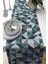 Elit Tay Tüyü Dokuma Leke Tutmaz Kumaş Masa Örtüsü Geometrik Runner 40X140 Cm RNR378 1
