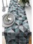 Geometrik Tay Tüyü Dokuma Elit Leke Tutmaz Kumaş Masa Örtüsü Runner 40X140 Cm RNR379 1