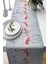 Flamingo Desen Tay Tüyü Dokuma Elit Leke Tutmaz Kumaş Masa Örtüsü Runner 40X140 Cm RNR428 1