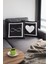 43X43 Cm Siyah Dekoratif Çift Taraflı Tay Tüyü Döşemelik Premium Kumaş Love Yastık Kılıfı KRL874 4