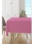 Pembe Sade Masa Örtüsü Tay Tüyü Kadife Leke Tutmaz Yıkanabilir Dokuma Kumaş Düz Tek Renk MSO014 1