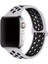 Apple Watch Nike 3 42MM Uyumlu Kordon Rex Antialerjik Spor Saat Kordonu 42/DISK02--GRI-SIYAH 1