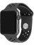 Apple Watch Nike 3 38MM Uyumlu Kordon Rex Antialerjik Spor Saat Kordonu 38/K02--SIYAH 1