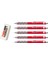Tikky 0.7 mm Kırmızı 5'li Set Silgi Hediyeli 3