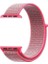 Apple Watch Nike+ 4 44MM Uyumlu Kordon Cırtcırt Kumaş Saat Kordonu 44/K03--PEMBE 2