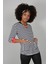 Çizgi Desenli Bisiklet Yakalı Cepli Sweatshirt 5