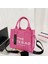 Yazı Detaylı Günlük Çapraz Çanta - Pembe (Yurt Dışından) 4