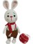 Tavşan Sunny ve Yılbaşı Süsü Amigurumi Organik Oyuncak 1
