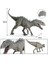Mutant Tyrannosaurus Plastik Jurassic Indominus Rex Aksiyon Figürleri, Açık Ağız Dinozor Modeli AZ21105 (Yurt Dışından) 3