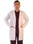 Gömlek Yaka Orta Boy Beyaz Erkek Doktor Öğretmen Laboratuvar Önlüğü 1