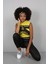 Baskılı Sırt Detaylı Kapüşonlu Kolsuz Crop Sweatshirt 5