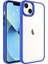 Apple iPhone 14 Plus Kılıf Ekran ve Kamera Çıkıntılı Kenarları Renkli Şeffaf Kapak 1